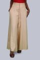 Women's Pocket Broad Belt Palazzo - Beige