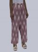 Women Ikat Print Palazzo - Light Chocolate