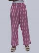 Women Ikat Print Palazzo - Light Pink