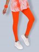 Cotton Ankle Leggings - Orange