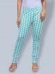 Printed Stretchable Pant - Sea Green