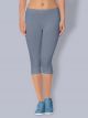 Cotton 3/4th Leggings - Grey Smoke