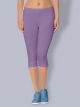 Cotton 3/4th Leggings - Lilac Beauty