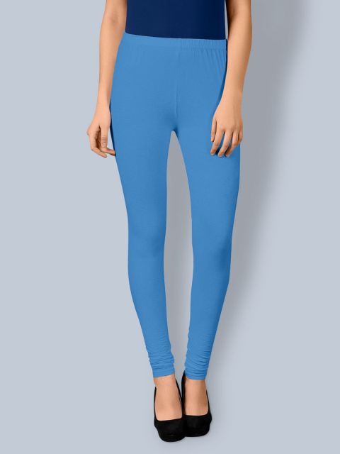 Cotton Chudidar Leggings - Baby Blue