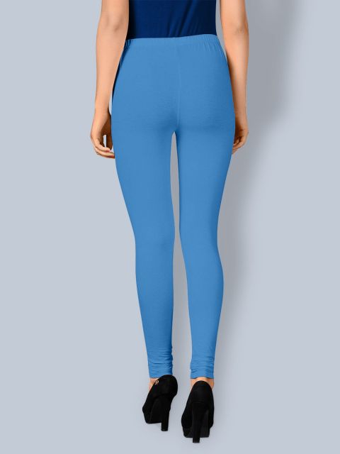 Cotton Chudidar Leggings - Baby Blue