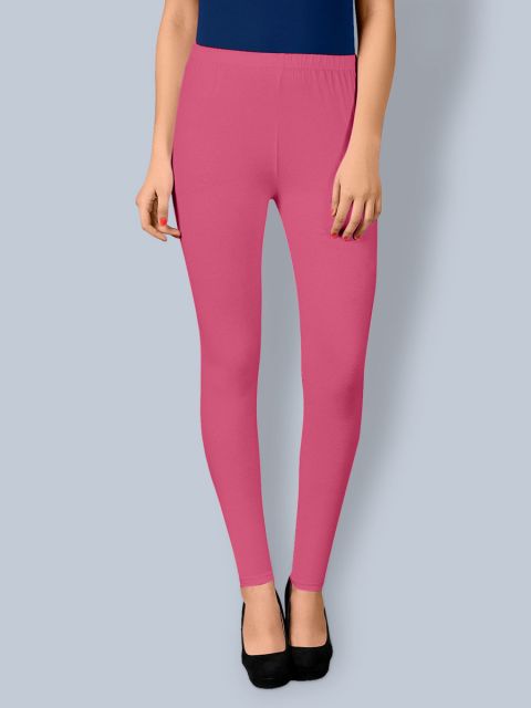 Cotton Ankle Leggings - Blush Pink