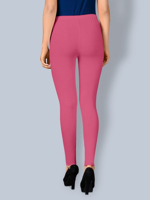 Cotton Ankle Leggings - Blush Pink