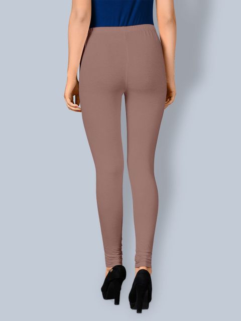 Cotton Chudidar Leggings - Brown