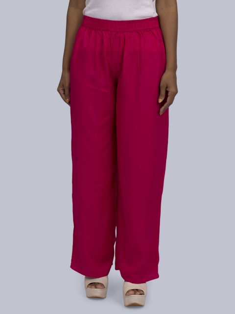 Women's Normal Ghera Palazzo - Fuscia