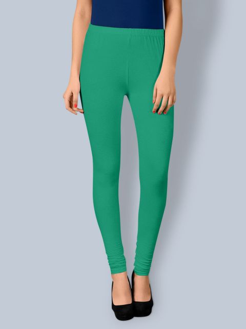 Cotton Chudidar Leggings -Grass