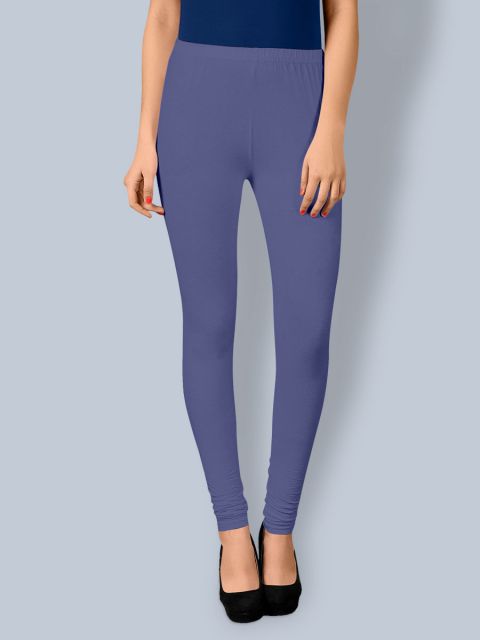 Cotton Chudidar Leggings - Light Navy