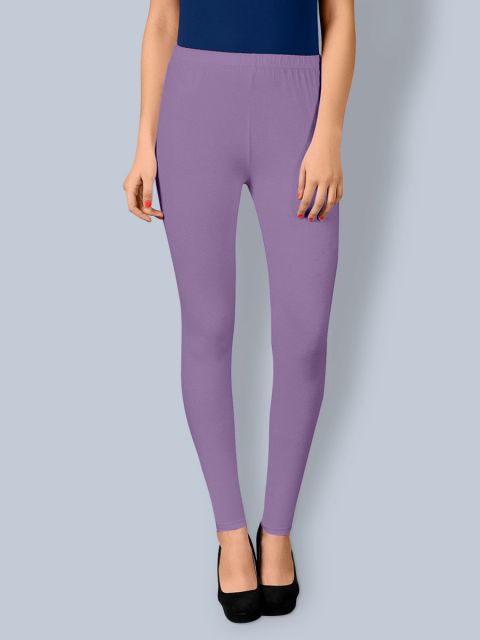 Cotton Ankle Leggings - Lilac Beauty