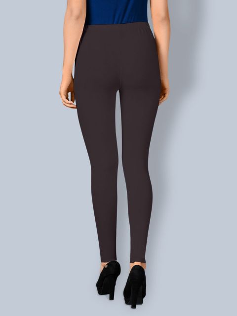 Cotton Ankle Leggings - Mud