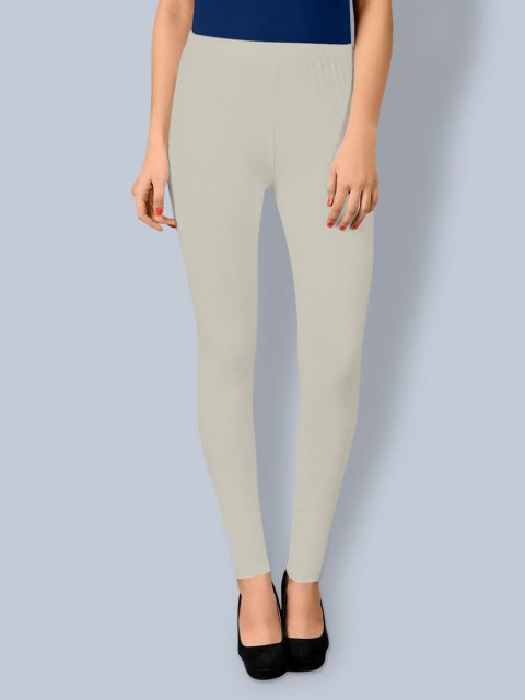 Cotton Ankle Leggings - Off White