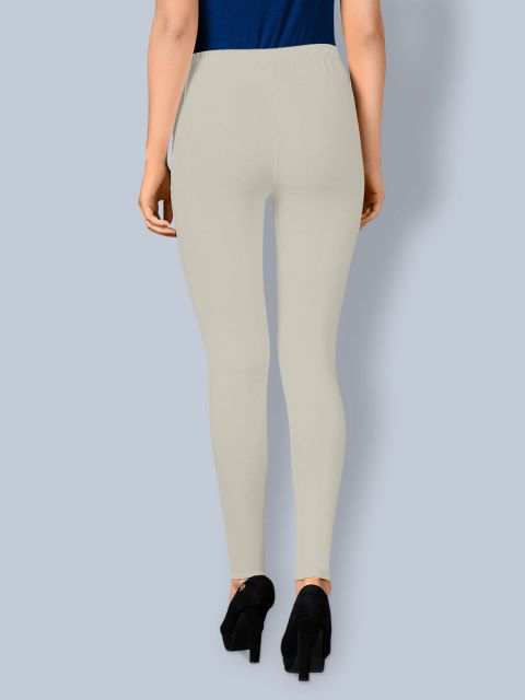 Cotton Ankle Leggings - Off White