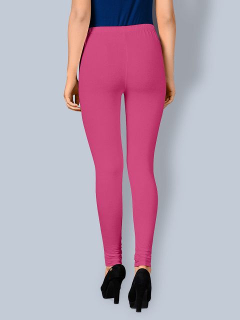 Cotton Chudidar Leggings -Pink Flower