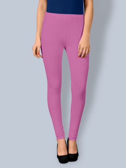 Cotton Chudidar Leggings -Pink Roses