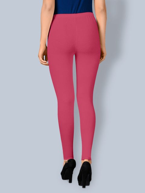 Cotton Ankle Leggings - Princess Pink