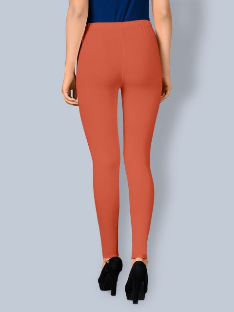 Cotton Ankle Leggings - Pumpkin