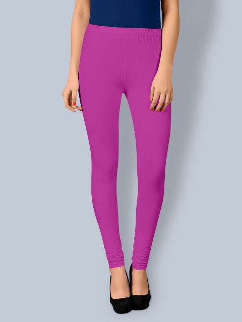 Cotton Chudidar Leggings - Purple