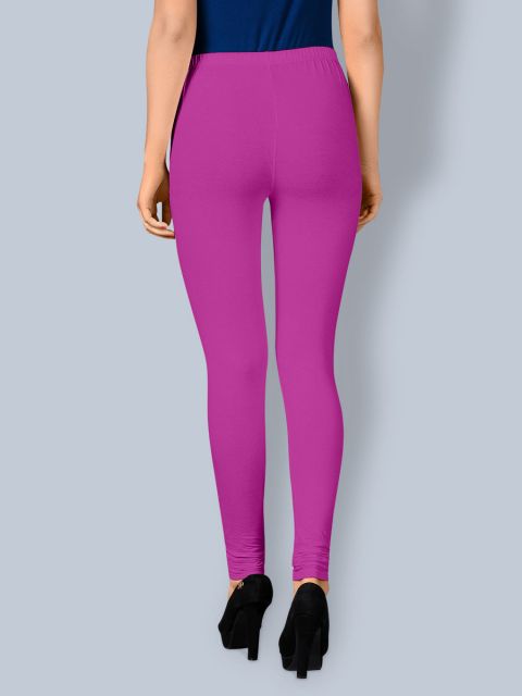 Cotton Chudidar Leggings - Purple