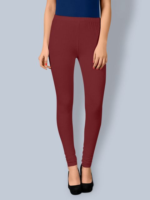 Cotton Chudidar Leggings -Red Wine