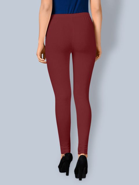 Cotton Chudidar Leggings -Red Wine