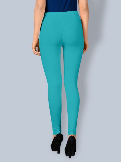 Cotton Chudidar Leggings - Sea Green