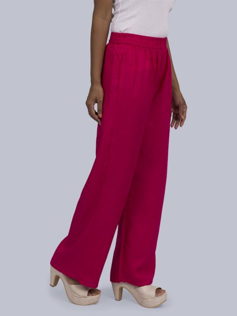 Women's Normal Ghera Palazzo - Fuscia