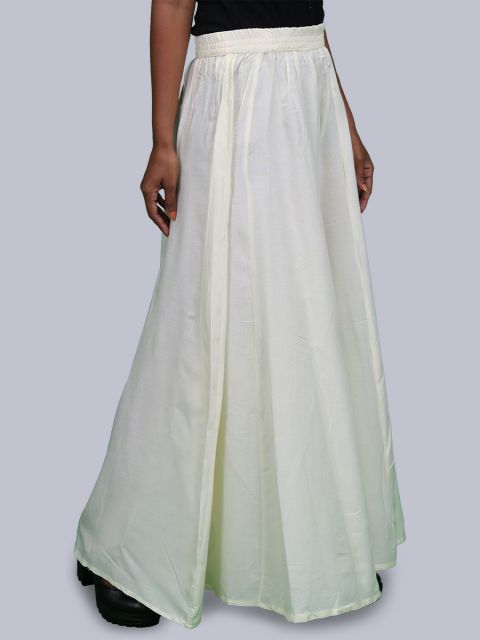 Women's 40 Inch Flared Palazzo - Cream