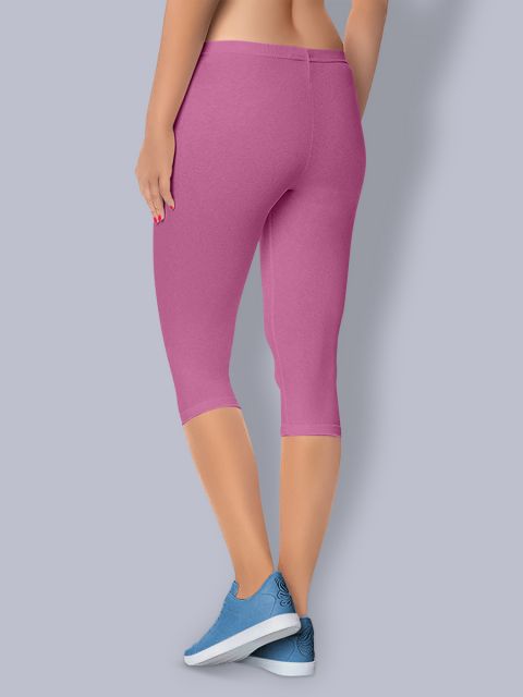 Cotton 3/4th Leggings - Lotus