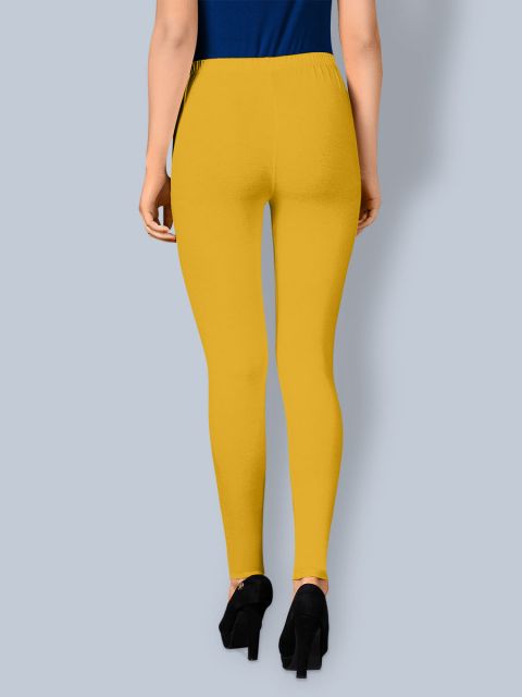 Cotton Ankle Leggings - Yellow Gold